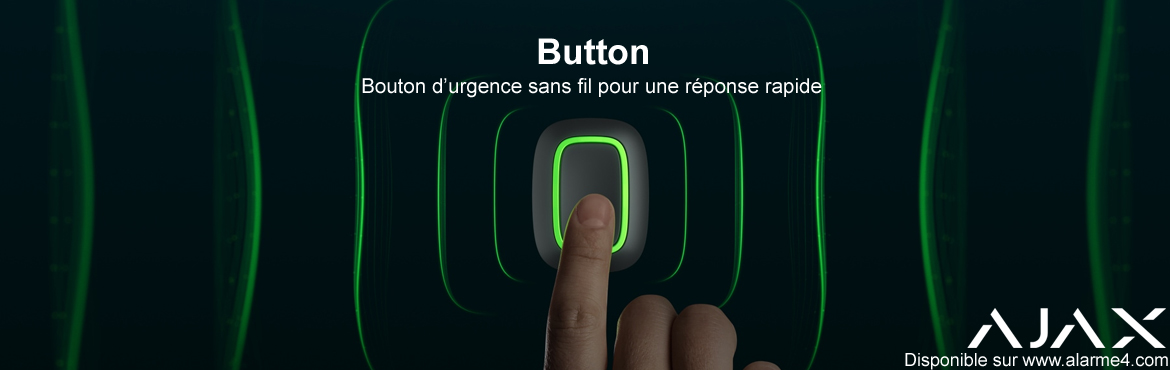 AJAX Button : nouveau  Bouton d’urgence sans fil pour une réponse rapide